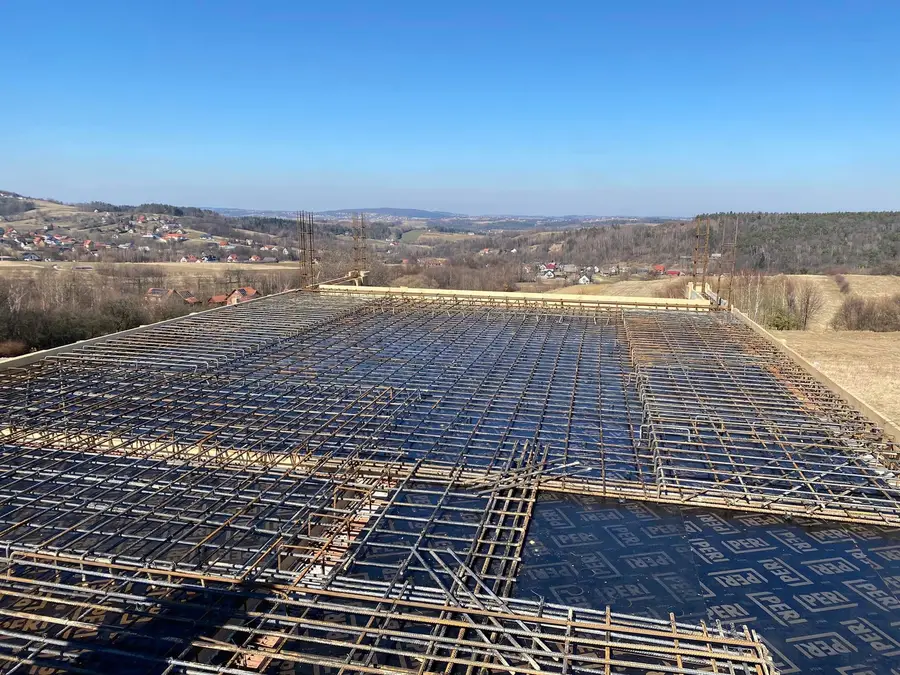 Odbiór zbrojenia stropu przed betonowaniem - nadzór kierownika budowy ArKon